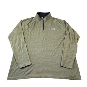 UNRL X Barstool Sport Gray Camo Half Zip Performance Pullover Size Large